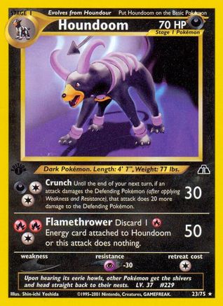 Houndoom (23) 023/75/75 - Rare - Unlimited