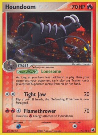 Houndoom 007/115 - Holo Rare - Reverse Holofoil