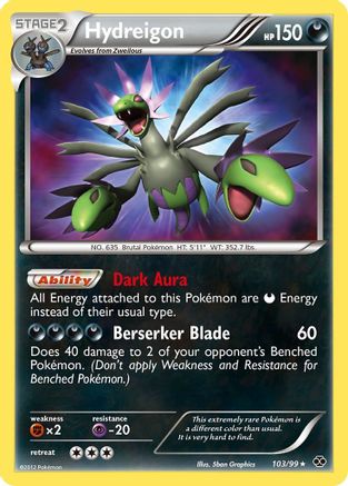 Hydreigon 103/99 - Secret Rare - Holofoil