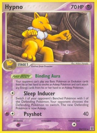 Hypno 023/113 - Rare - Reverse Holofoil