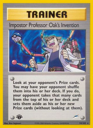 Impostor Professor Oak's Invention 094/105 - Rare - 1st Edition