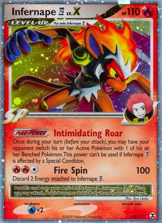Infernape E4 Lv.X 108/111 - Ultra Rare - Holofoil