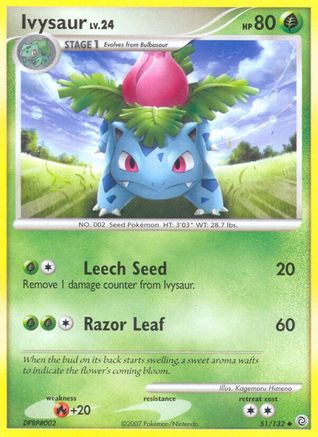 Ivysaur 051/132/132 - Uncommon