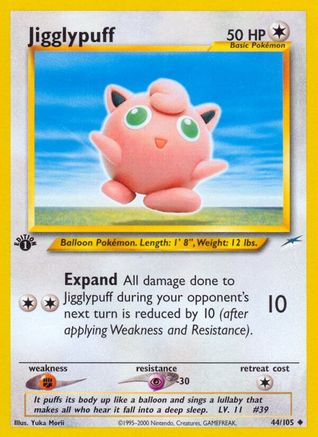 Jigglypuff 044/105/105 - Uncommon - Unlimited