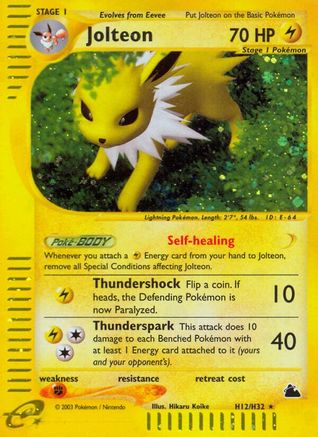Jolteon (H12) H12/144 - Holo Rare - Holofoil