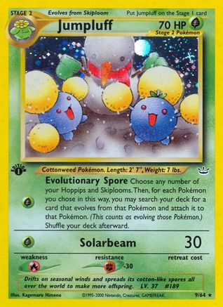 Jumpluff 009/64/64 - Holo Rare - Unlimited Holofoil