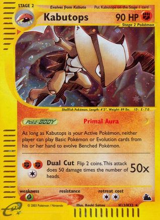 Kabutops (H13) H13/144 - Holo Rare - Holofoil