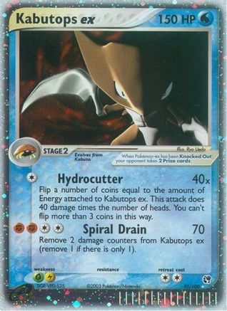 Kabutops ex 097/100 - Ultra Rare - Holofoil