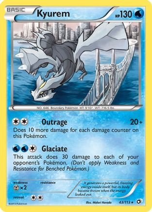 Kyurem 043/113/113 - Holo Rare - Holofoil