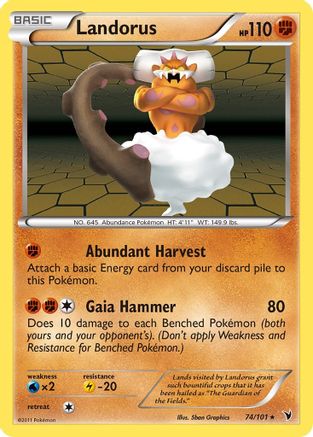 Landorus 074/101 - Holo Rare - Holofoil