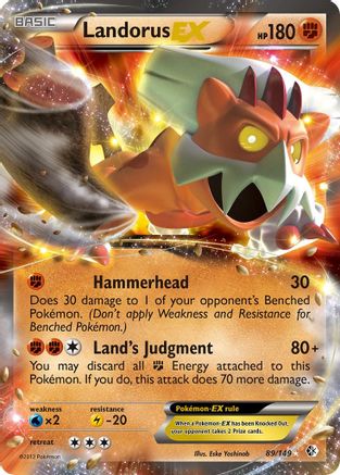 Landorus EX 089/149 - Ultra Rare - Holofoil