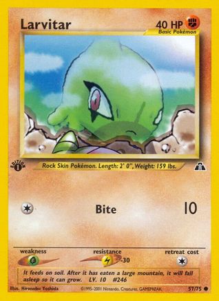 Larvitar 057/75/75 - Common - 1st Edition