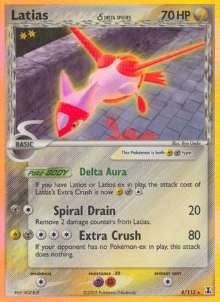 Latias (Delta Species) 008/113 - Holo Rare - Reverse Holofoil