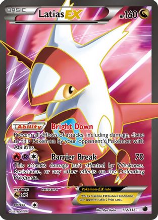Latias EX (112 Full Art) 112/116 - Ultra Rare - Holofoil