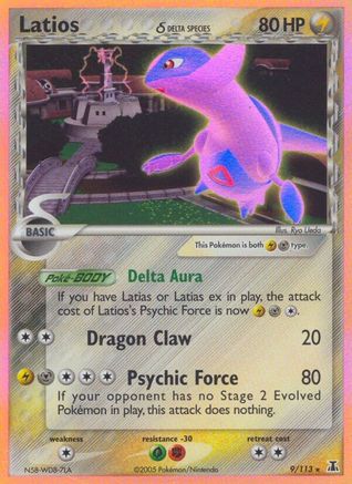 Latios (Delta Species) 009/113 - Holo Rare - Holofoil