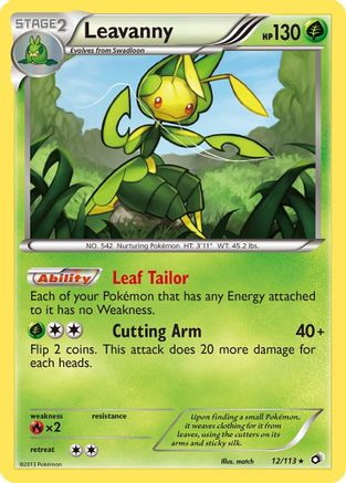 Leavanny 012/113/113 - Holo Rare - Holofoil