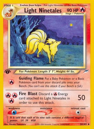 Light Ninetales 050/105/105 - Uncommon - Unlimited