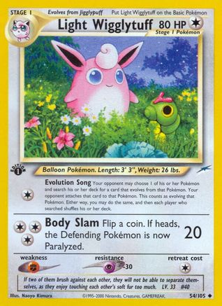 Light Wigglytuff 054/105/105 - Uncommon - Unlimited