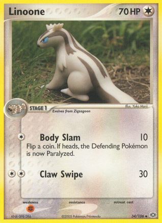 Linoone 034/106 - Uncommon - Reverse Holofoil