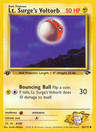 Lt. Surge's Voltorb 086/132/132 - Common - Unlimited