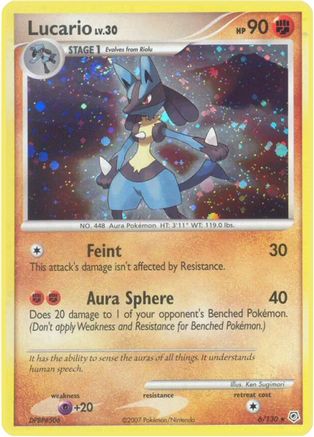 Lucario 006/130/130 - Holo Rare - Holofoil