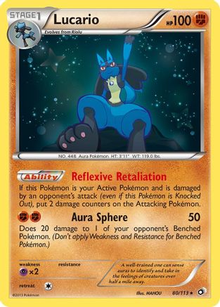 Lucario 080/113/113 - Holo Rare - Holofoil