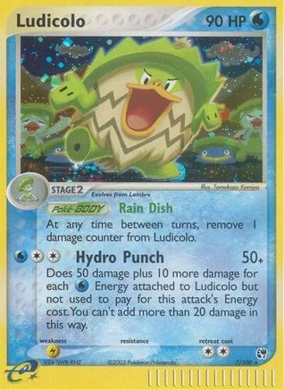 Ludicolo 007/100 - Holo Rare - Reverse Holofoil
