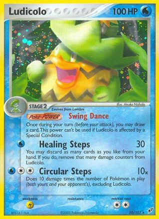 Ludicolo 010/107/107 - Holo Rare - Reverse Holofoil