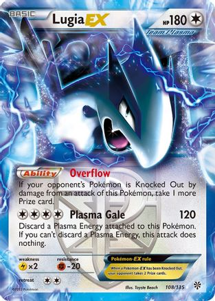 Lugia EX (Team Plasma) 108/135 - Ultra Rare - Holofoil