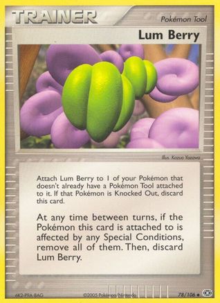 Lum Berry 078/106 - Uncommon - Reverse Holofoil
