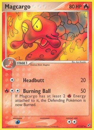 Magcargo 037/107/107 - Uncommon - Reverse Holofoil