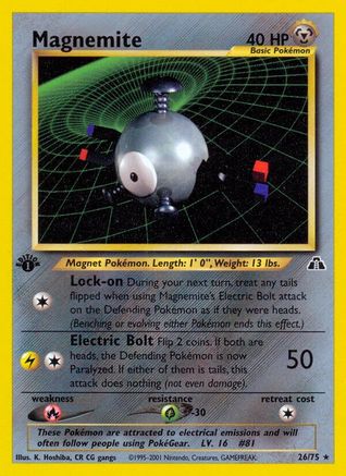 Magnemite (26) 026/75 - Rare - 1st Edition