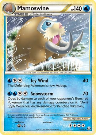 Mamoswine 005/102/102 - Holo Rare - Holofoil
