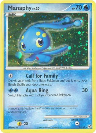 Manaphy 009/130/130 - Holo Rare - Holofoil