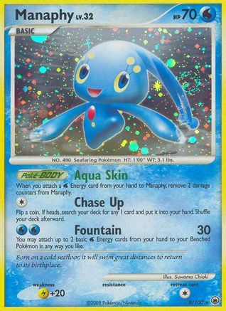 Manaphy 008/100 - Holo Rare - Holofoil