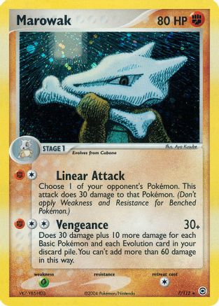 Marowak 007/112 - Holo Rare - Holofoil