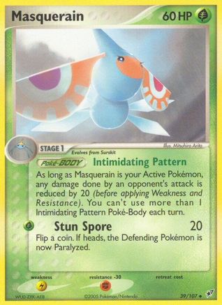Masquerain 039/107 - Uncommon - Reverse Holofoil