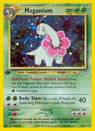 Meganium (10) 010/111/111 - Holo Rare - Holofoil