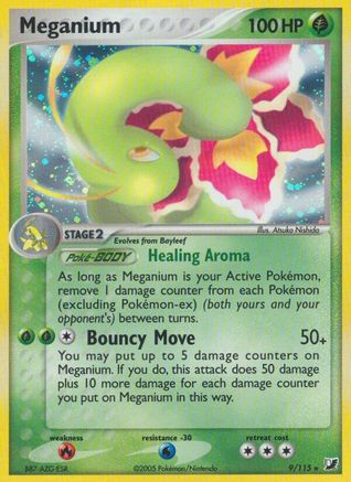 Meganium 009/115 - Holo Rare - Reverse Holofoil