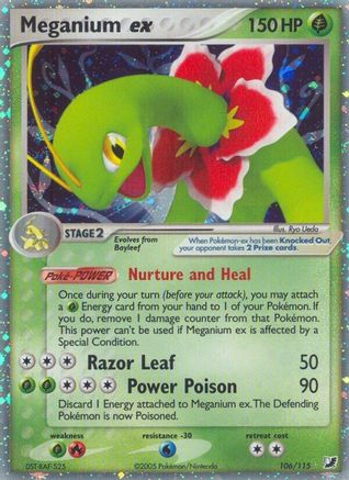 Meganium ex 106/115 - Ultra Rare - Holofoil