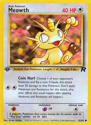 Meowth 062/82/82 - Common - Unlimited