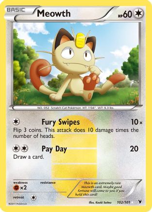 Meowth 102/101 - Secret Rare - Holofoil
