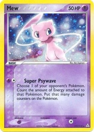 Mew 111/110 - Holo Rare - Holofoil