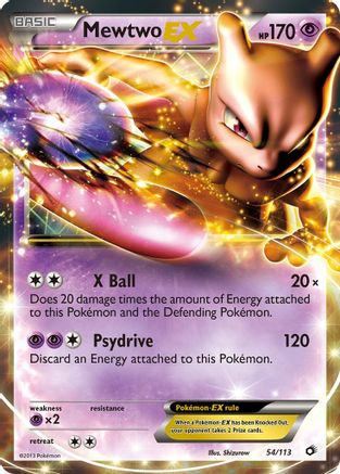 Mewtwo EX 054/113/113 - Ultra Rare - Holofoil