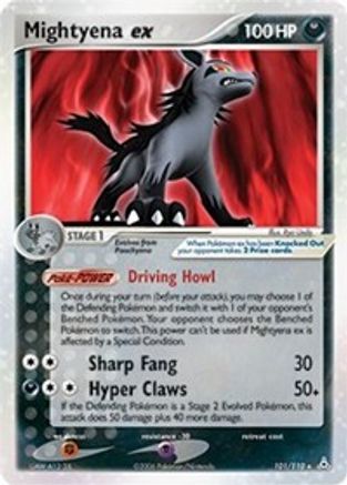 Mightyena ex 101/110 - Ultra Rare - Holofoil