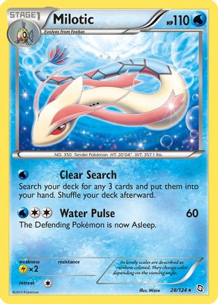 Milotic 028/124 - Holo Rare - Holofoil