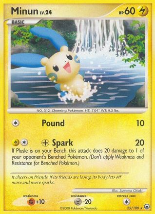 Minun 025/100 - Rare