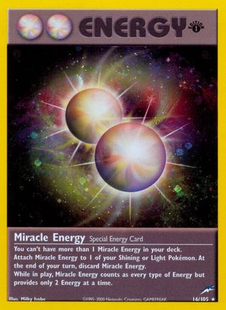 Miracle Energy 016/105 - Holo Rare - Unlimited Holofoil