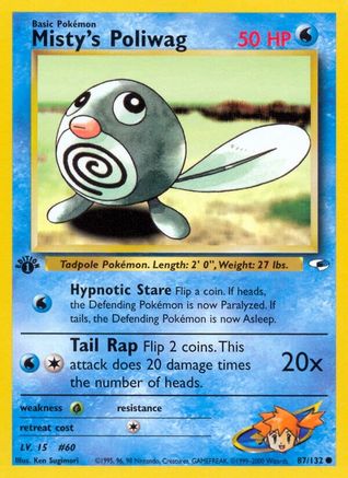 Misty's Poliwag 087/132/132 - Common - Unlimited