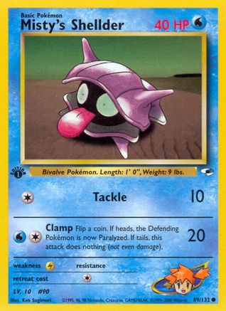 Misty's Shellder 089/132/132 - Common - Unlimited